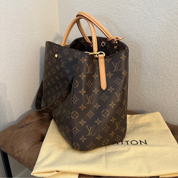 LOUIS VUITTON Monogram Montaigne GM Tote Shoulder Bag - Picture 3 of 7